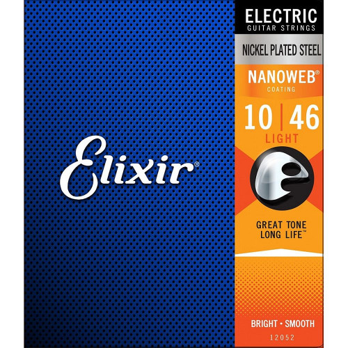Elixir 12052 Lights 10-46 Nickel plated steel with nanoweb coating